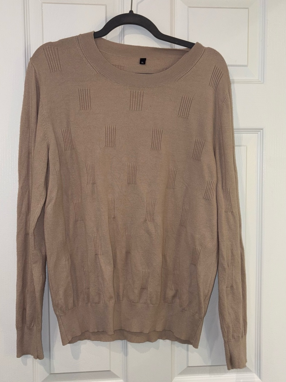 Classic Crewneck Sweater in Light Taupe